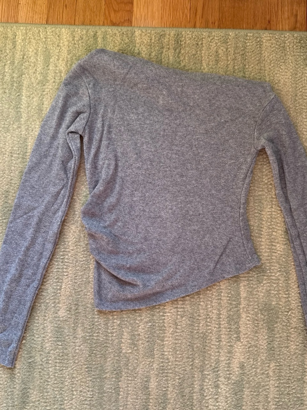 Zara grey one shoulder sweater